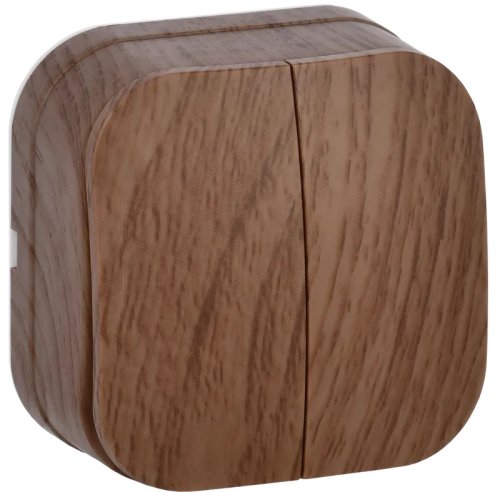 Выключатель накладной IEK Glory ВС20-2-0-ХД 2-кл. дуб фото Выключатель накладной IEK Glory ВС20-2-0-ХД 2-кл. дуб картинка